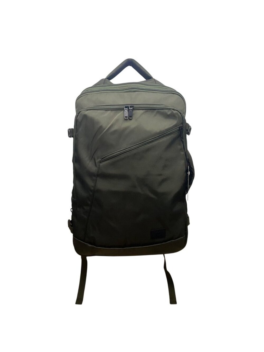 Matein Unisex Olive Green Nylon Adjustable Straps Convertible Travel Backpack